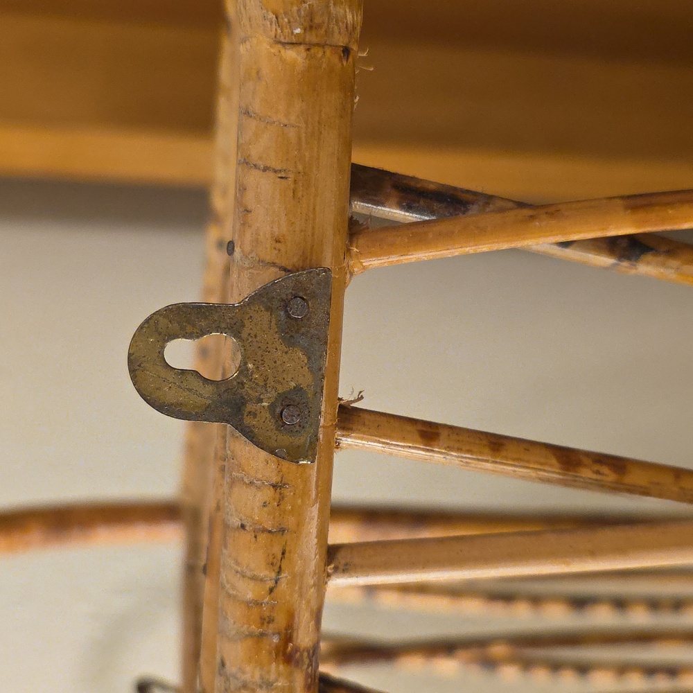 Natural Brown Woven Corner Wall Shelf - Picture 7 of 7